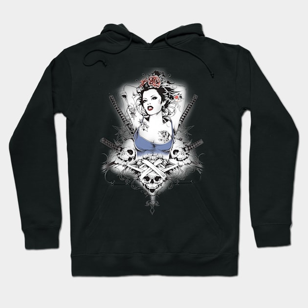 Geishas and Bushido, Eastern Culture Graphic T-shirt 14 Hoodie by ToddT